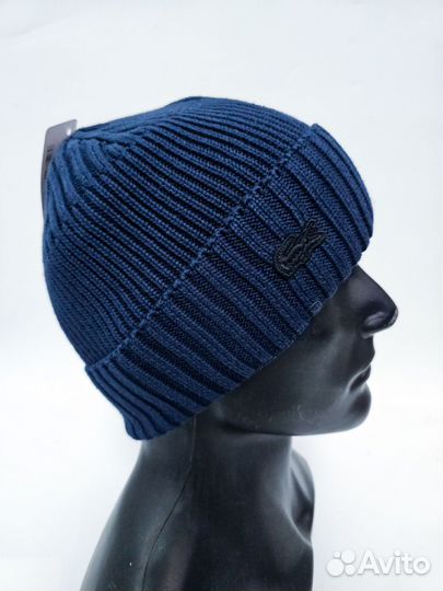 Шапка lacoste зима на флисе