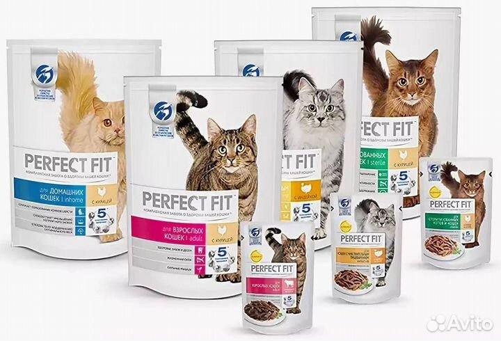 Сухой и влажный корм для кошек/котов