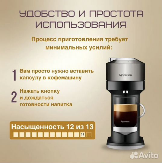 Капсулы Nespresso Vertuo Ristretto Classico