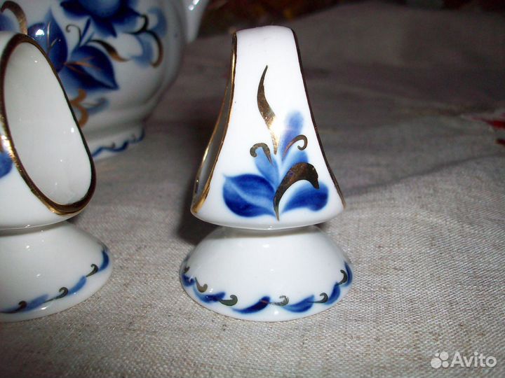 Ваза Чайник Подсалфетники Добруш Кобальт от