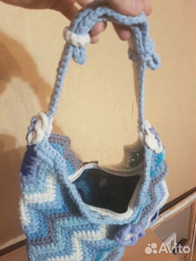 Новая вязаная женская сумка ручной работы