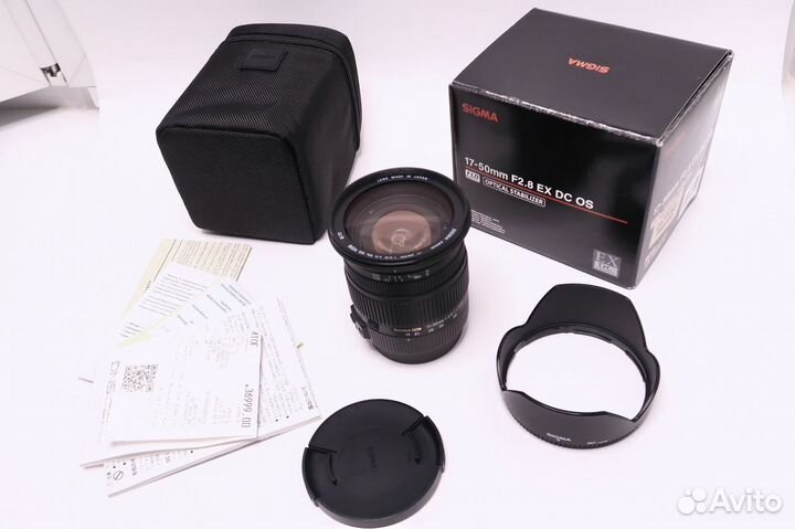 Объектив Sigma 17-50 f2.8 (стаб) для Canon