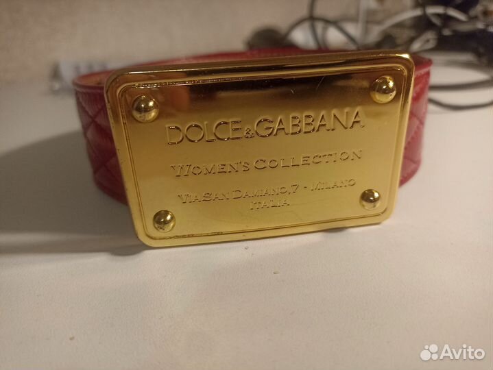 Dolce gabbana ремень женский