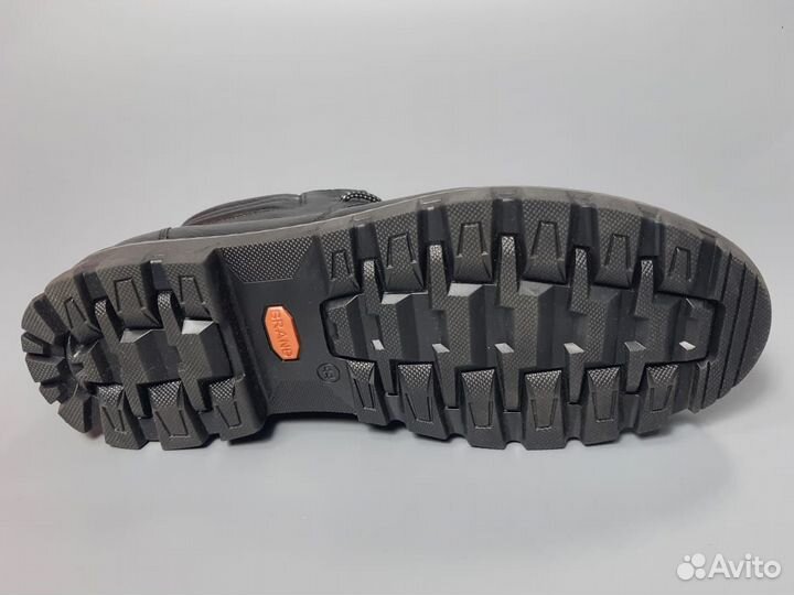 Ботинки мужские зимние кожаные с натуральным мехом