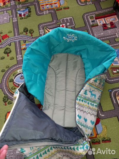 Сиденье для санок новое, муфта на овчине