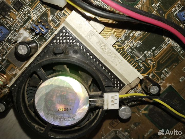 Материнская плата Socket 7, Asus, неисправная