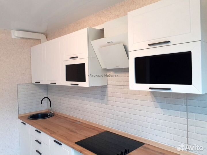 Кухня модульная белая новая