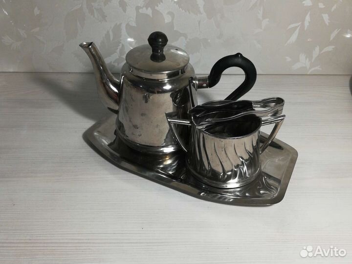 Сахарница, молочник посеребренные