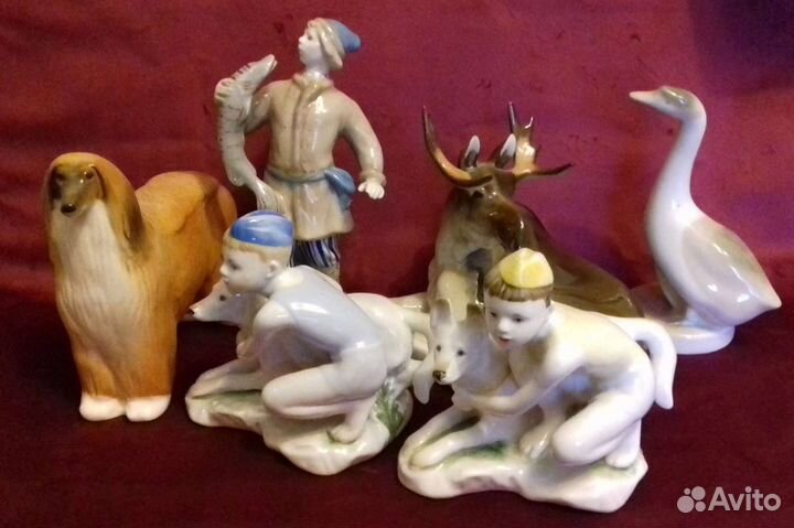 Фарфоровые статуэтки времен СССР