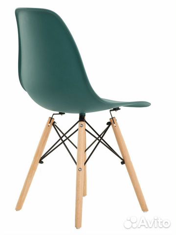 Стул в стиле eames DSW, темно-зеленый