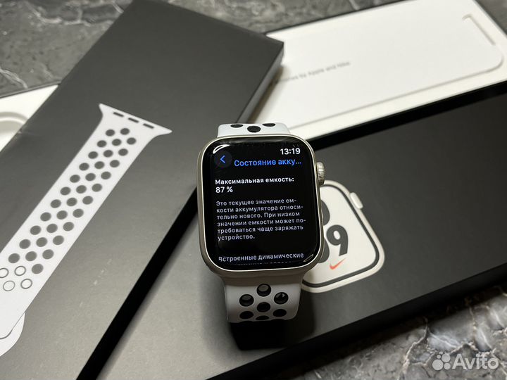 Часы Apple Watch 7 45 mm 87 акб