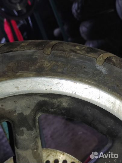 Переднее колесо на скутер 120/70/12