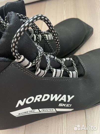 Новые лыжные ботинки nordway 41(27см)