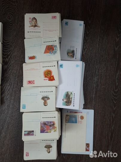 Почтовые конверты и карточки времен СССР и России