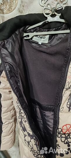 Пуховик зимний для девочки 140