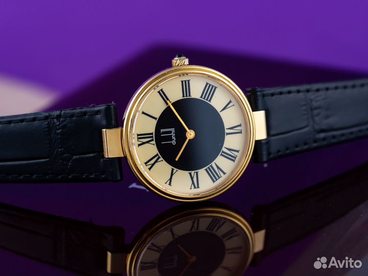 Оригинал Dunhill Культовая модель Серебро Кварц