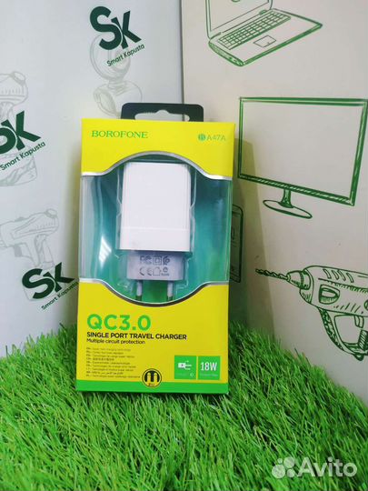 Сетевой адаптер borofone QC3. 0 k6