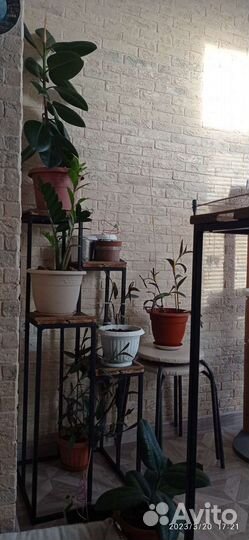 Подставка для цветов в стиле лофт