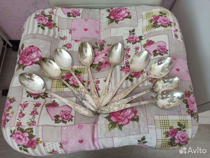 Мельхиор СССР вилки ложки чайные десертные