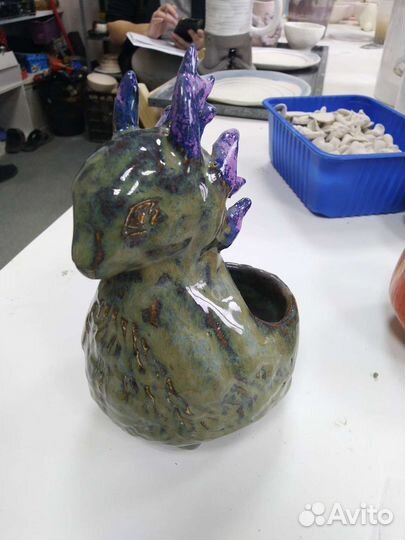 Дракон кашпо