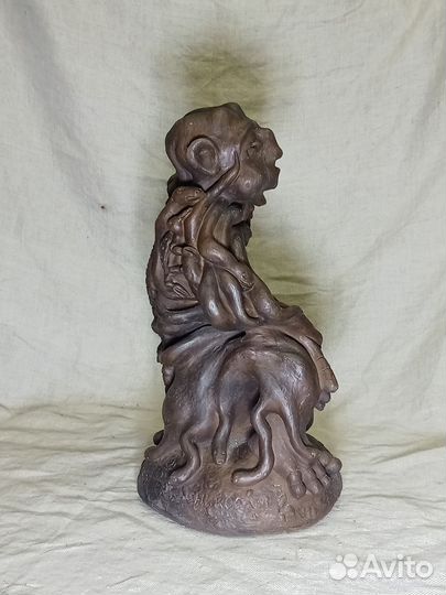 Змей искуситель, глина, Н.Леденейкин