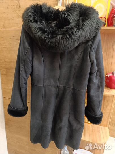 Дубленка натуральная женская 48 50 черная