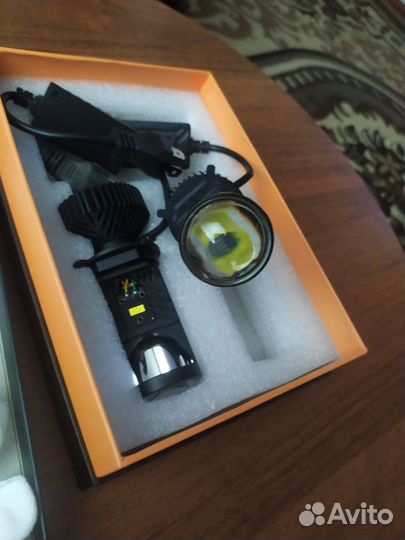 Лед лампы h4 с линзой