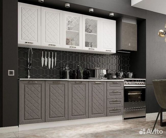 Кухня Агава Белая Трюфель 2м