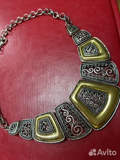 Колье серебро