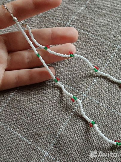 Чокер с вишенками