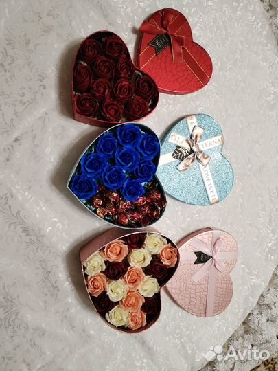 Букет из мыльных роз