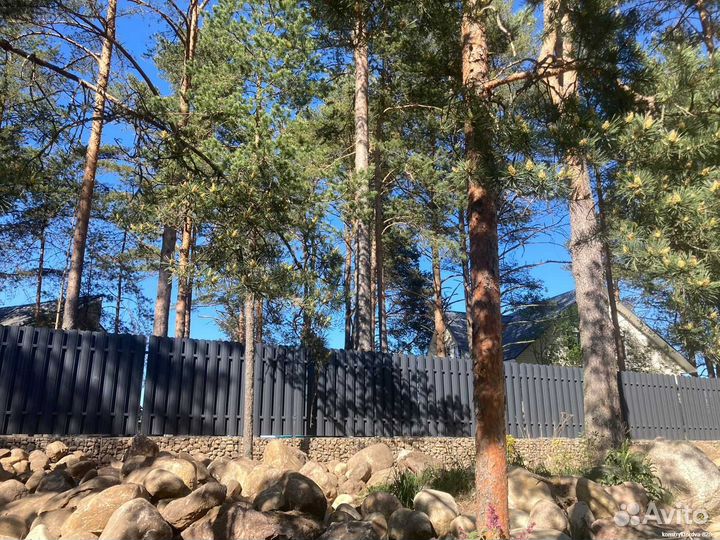 Забор из габионов цоколь 50*50мм производство