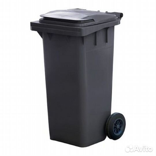 Передвижной-мусорный контейнер 120 л серый
