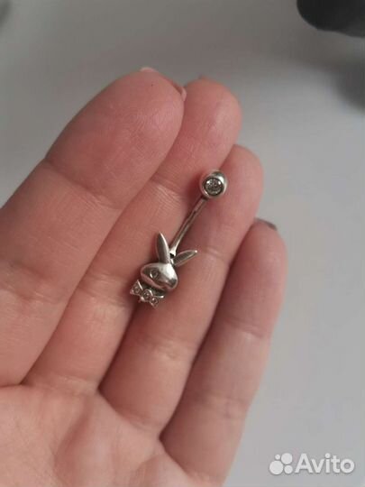 Серебряная серьга, пирсиг