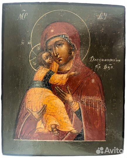 Владимирская икона Божией матери 19 век