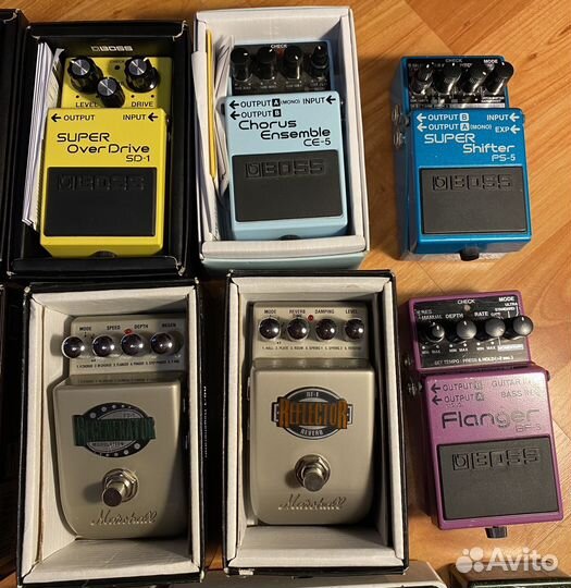 Гитарные педали новые и б\у, много, аксессуары