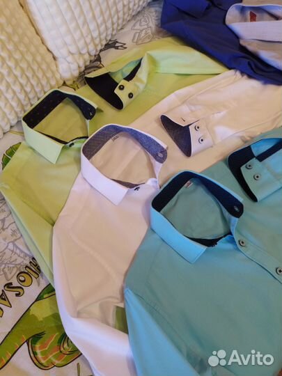 Рубашки вещи пакетом для школы цена за всё 140 146