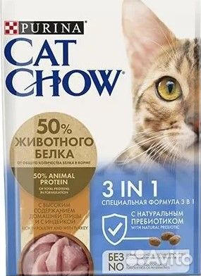 Корм сухой для кошек Cat Chow Кэт Чау, 15 кг