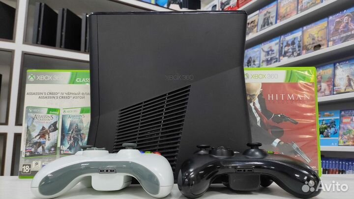 XBox 360 S прошитый + игры