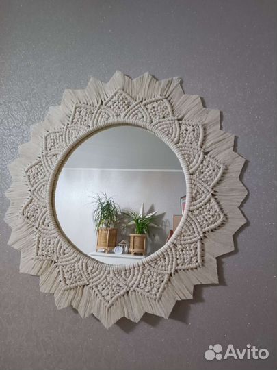 Зеркало макраме