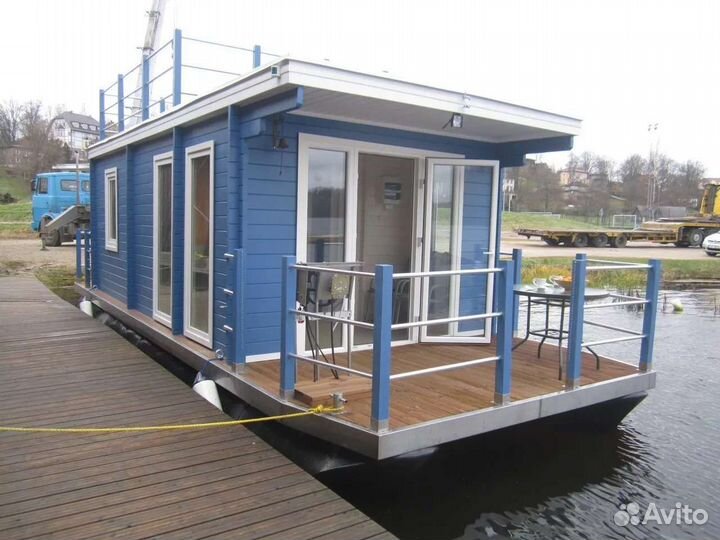 Плавучие домики для баз отдыха. Хаусботы