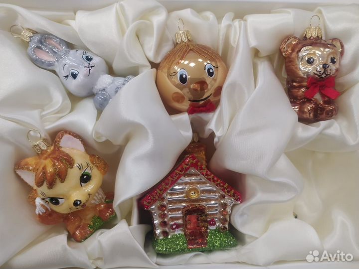 Набор елочных игрушек Колобок 5 шт