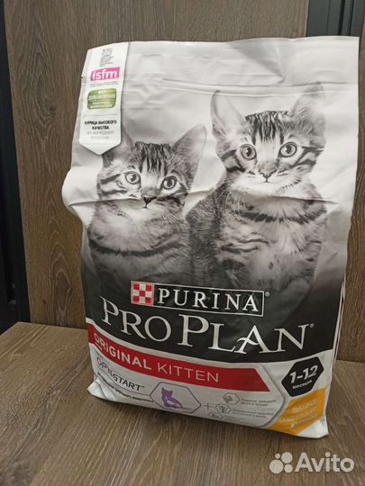 Сухой корм для котят PRO plan с курицей, 3 кг