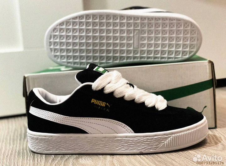 Кроссовки мужские Puma Suede XL “Black White “