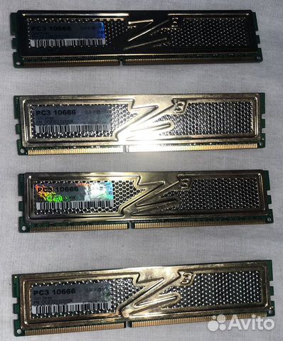 Оперативная память ddr3 OCZ3G13332GK 4*1 Gb
