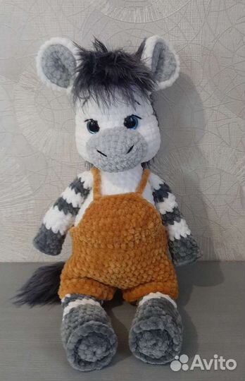 Зебра крючком ручной работы