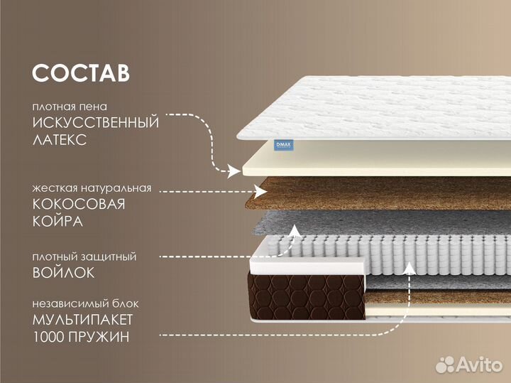 Матрас Новый Мега Медиум лайт