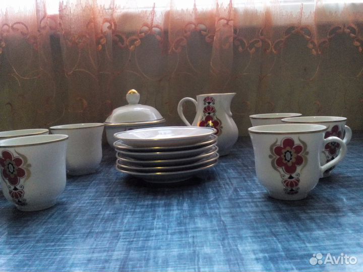 Кофейный сервиз гдр на 6 персон