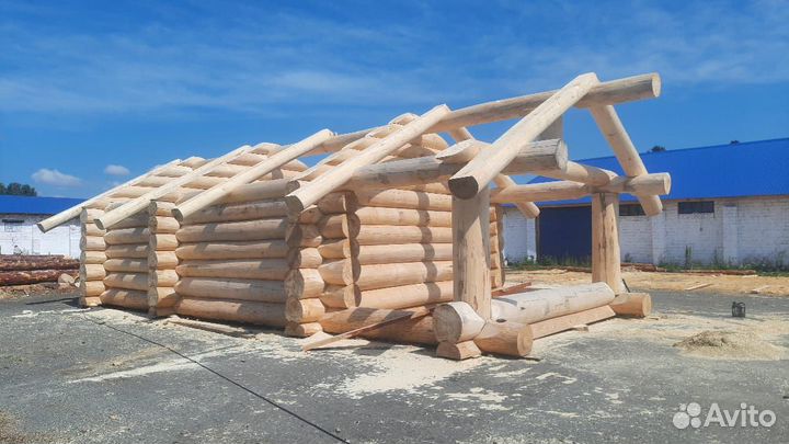 Рубленые бани, дома, срубы