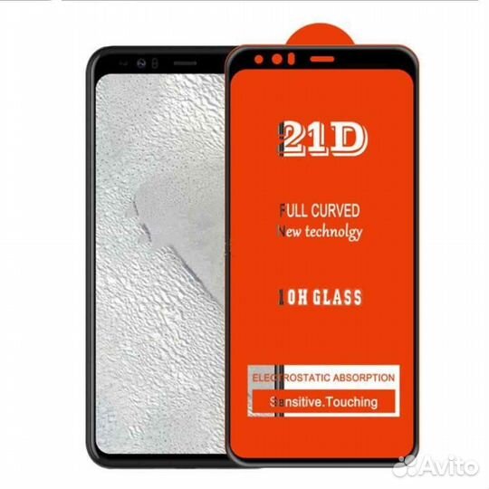 Защитное стекло 21D для Google Pixel 3 XL черное